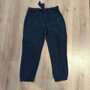 Belted Women’s summer Black Cargo Pants​